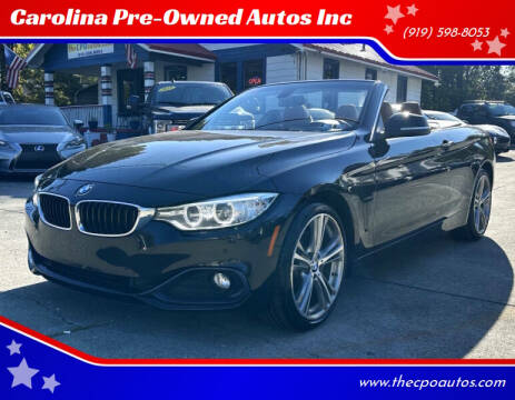 2016 BMW 4 Series for sale at Carolina Pre-Owned Autos Inc in Durham NC