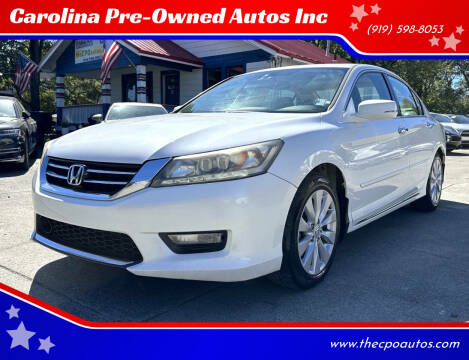 2015 Honda Accord for sale at Carolina Pre-Owned Autos Inc in Durham NC